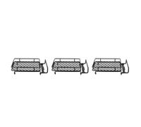 Giwnhvx 3X Portapacchi da Tetto LED Barra per CC01 Axial SCX10 Porta Bagagli in Lega di Alluminio Supporto Tetto Auto