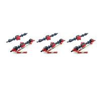 Giwnhvx 3X RC Auto anteriore e posteriore Asse completo per MN D90 D91 D96 D99S MN90 MN96 MN99 MN99S 1/12 RC Auto Parti di Aggiornamento, Nero
