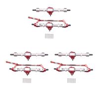 Giwnhvx 3X RC Auto anteriore e posteriore Asse completo per MN D90 D91 D96 D99S MN90 MN96 MN99 MN99S 1/12 RC Auto Parti di Aggiornamento, Argento