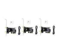 Giwnhvx 3X Scheda Adattatore di Scheda di Rete NGFF M.2 a PCIE Scheda Adattatore PCIE Supporta la Scheda di Rete NGFF M.2
