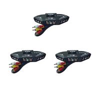 Giwnhvx 3X Selettore di Interruttore Audio Video AV a 3 Vie, Interruttore Splitter con Cavo per TV X-Box, Lettore DVD, Interruttore Dispositivi
