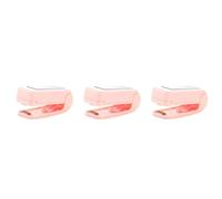 Giwnhvx 3X Sigillante Confezione di Plastica Borsa per la Conservazione Mini Sigillatrice Pratico Adesivo E Sigilli per Spuntino Accessori da Cucina Rosa