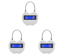 Giwnhvx 3X Smart Time Lock Display LCD Time Lock Multifunzione Timer Elettronico, USB Ricaricabile Temporaneo Timer Lucchetto