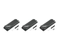 Giwnhvx 3X Ultrathin M.2 SSD Dissipatore di M2 2280 Solid State Hard Disk Alluminio Dissipatore di Raffreddatore Pad Termico Grigio