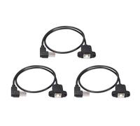 Giwnhvx 3X USB 2.0 B maschio a USB B femmina presa stampante montaggio a pannello cavo di prolunga 50 cm