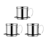 Giwnhvx 3X Vietnamita Caffè Filtro Portatile Maker Riutilizzabile Phin Infuser Colino Pentola Caffè Drip Brewer Manuale Caffè
