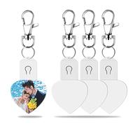 Giwnhvx 4 a sublimazione a LED, in acrilico, trasferimento, fai da te per l'autunno, il Ringraziamento, Natale, regalo di a forma di cuore.