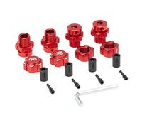 Giwnhvx 4 adattatori per esagonali da 17 mm, per ricambi auto 1/10 E- Summit RC, rosso