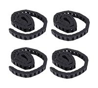 Giwnhvx 4 catene portacavi da 10 x 20 mm, aperte su entrambi i lati, in plastica, 1 m