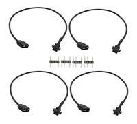 Giwnhvx 4 Cavi di Estensione RGB 5 V 3 Pin a Connettore ARGB SM 3 Pin Cavo Adattatore Indirizzabile per Ventilatore RGB, Striscia LED PC