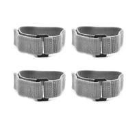 Giwnhvx 4 cinghie elastiche grigie con fibbia per modelli ridotti di aerei, accessori per droni 1x12,5 pollici (25 mm x 320 mm)