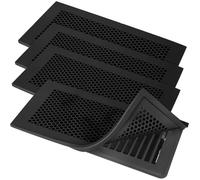 Giwnhvx 4 coperture per prese d'aria a prova di bambino, per registri da pavimento da 10 x 25 cm, in silicone, coperture protettive per prese d'aria a prova di bambino