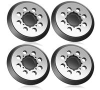 Giwnhvx 4 cuscinetti di ricambio per levigatrice orbitale con retro in metallo, 12,7 cm, 8 fori, per DWE6421 6421K DWE6423 6423K