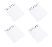 Giwnhvx 4 divertenti note adesive, lista delle cose da fare, blocco note, carta da lettere divertente, per ufficio, quaderni, note adesive da scrivania, 50 pagine, A