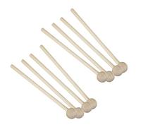 Giwnhvx 4 paia di mazzuole in legno per percussioni per carillon, xilofono, blocchi di legno, glockenspiel e campane