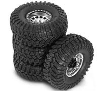 Giwnhvx 4 Pezzi 1.9 Pneumatici in Metallo per Ruote All-Terreno FCX10 per Axial SCX10 Pro SCX10 UTB18 TRX4