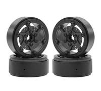 Giwnhvx 4 pezzi 1.9 pollici Beadlock ruota cerchio per 1/10 RC Crawler Axial SCX10 Capra TRX4 B