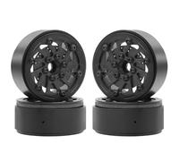 Giwnhvx 4 pezzi 1.9 pollici Beadlock ruota cerchio per 1/10 RC Crawler Axial SCX10 Capra TRX4 C