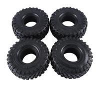 Giwnhvx 4 Pezzi 120MM 1,9 Pollici Pneumatici in Gomma Pneumatici Ruota per 1: 10 RC Auto su Axial SCX10 90046 AXI03007 TRX4 Redcat Gen8 Parti Accessori