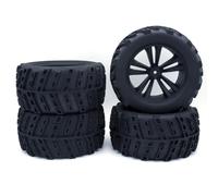 Giwnhvx 4 Pezzi 125mm 1.9 Pneumatici Cerchio Ruota Beadlock per Auto su 1/10 RC TRX4 RC-4WD D90 Axial SCX10 II III, A