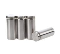 Giwnhvx 4 pezzi 25 mm x 60 mm tono argento ringhiera stallo morsetto hardware per pubblicità