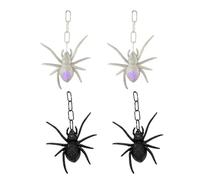 Giwnhvx 4 Pezzi Di Plastica Nero Falso Pendente Modelli Di Simulazione Ciondolo Halloween Decor