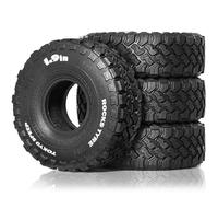 Giwnhvx 4 pezzi di pneumatici in gomma da 1,9 pollici 116 mm per pneumatici auto 1/10 Rock Track Redcat Scx10 II per Axial Yikong D90 Trx4 Trx6 Rc