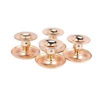 Giwnhvx 4 Pezzi Metallo Portacandele Oro Candelabri di Moda Candela di Nozze Stand Squisito Lampadario Tavolo Home di Natale Decor