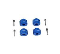 Giwnhvx 4 Pezzi Serbi Adattatore Esagonale Esagonale Ruota in Metallo 12 Mm per 1/10 Ciniglia Auto Axial Capra 1.9 UTB SCX10 III Pezzi Seria di Livello, Blu
