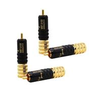 Giwnhvx 4 Pezzi WBT-0150 Rame Placcato Presa Adattatore Jack Connettore HiFi con Blocco a Vite