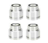 Giwnhvx 4 Piedi di Altoparlanti Galleggianti per Amplificatore Altoparlante, Punte per Dischi, Platino, Lettore CD, Base Del Computer, 48 X 41 mm