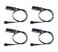 Giwnhvx 4 pz 40 cm 1 a 5 4 pin Molex TX4 PWM ventola CPU HUB Splitter PC Case Chasis Cooler cavo di estensione adattatore controller