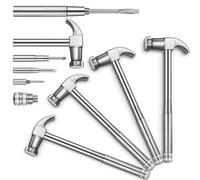 Giwnhvx 4 pz 6-in-1 martello cacciavite set con martello multitool martello in metallo e cacciavite per riparazione telefoni, orologi
