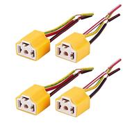 Giwnhvx 4 Pz H4 9003 HB2 Femmina Filo In Ceramica Cablaggio Presa Faro Spina