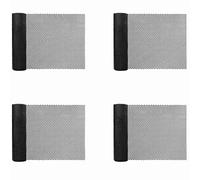 Giwnhvx 4 reti di plastica per recinzione per polli, 40 cm x 3 m, filo esagonale per recinzione, per giardinaggio, pollame, telaio in filo di pollo nero