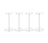 Giwnhvx 4 set di supporti per cappelli in acrilico trasparente, piedistallo espositore per cappelli da baseball, rotondi in acrilico, per esporre cappelli
