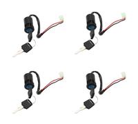 Giwnhvx 4 Set Interruttore a Chiave di Accensione ATV Universale 2 Fili Chiavi di Accensione Interruttore di Avvio Chiave di Blocco per ATV Go Kart Scooter Moto