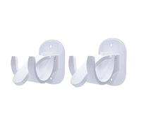 Giwnhvx 4 staffe per aste per tende senza foratura, autoadesive, senza chiodi, regolabili, facili da installare, facili da usare, A