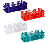 Giwnhvx 4 supporti per tubi di prova in plastica, supporto per tubi di prova rimovibili per tubi di prova da 16 mm, 40 fori