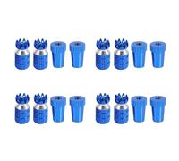 Giwnhvx 4 x alluminio trasmettitore stick controller extremities thumb rocker filettatura M3 per TX Futaba / per DX6I DX7S DX8 DX9 Taranis, blu