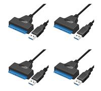 Giwnhvx 4 x Cavo USB Adattatore 3 a USB 3.0 Cavo Adattatore USB Supporto Hard Disk Ssd HDD 2,5 Pollici