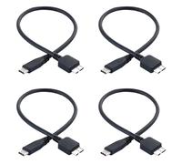 Giwnhvx 4 x Disco Rigido, Dati USB 3.1 Tipo-C a USB 3.0 Micro-B per Tablet Telefono