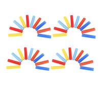Giwnhvx 40 cannucce riutilizzabili in silicone per cannucce da 0,6 cm e 6 mm in acciaio inox, colori assortiti
