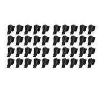 Giwnhvx 40 clip di stoccaggio per mazze da golf, in plastica, organizer per palline da golf, accessori per mazze da golf, colore nero