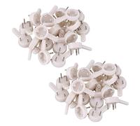 Giwnhvx 40 ganci in plastica pesante per cornici da parete, 3 pin, piccoli, bianchi