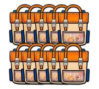 Giwnhvx 40 Pezzi di imballaggio Regali Borsa Scuola Forma Candy Snack Autobloccanti per Bambini Decorazioni Festa di Compleanno Regali, B