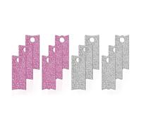 Giwnhvx 40 Pezzi Targhetta in Acrilico Vergine Incompiuta Glitter Fai Da Te Tazza Biglietto da Visita Accessori Decorazione 40OZ