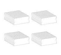 Giwnhvx 40 x supporto per targhetta in acrilico premium, 2 x 8 pollici, cornice di supporto pannello in plastica acrilica trasparente, targhette da parete per ufficio