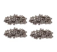 Giwnhvx 400 pezzi M3 3 mm filettatura femmina esagonale metallo dado di fissaggio tono argento