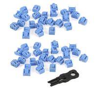 Giwnhvx 400 tappi di protezione antipolvere blu per porta Ethernet RJ45 con blocco esclusivo e chiave.
